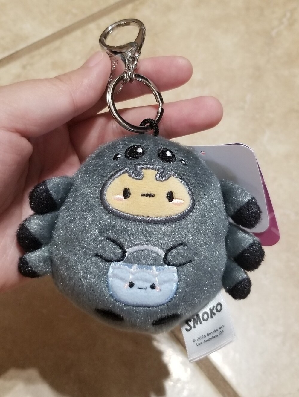 Smoko Spider Tayto 3.5 Inch Keychain Bag Charm Plush